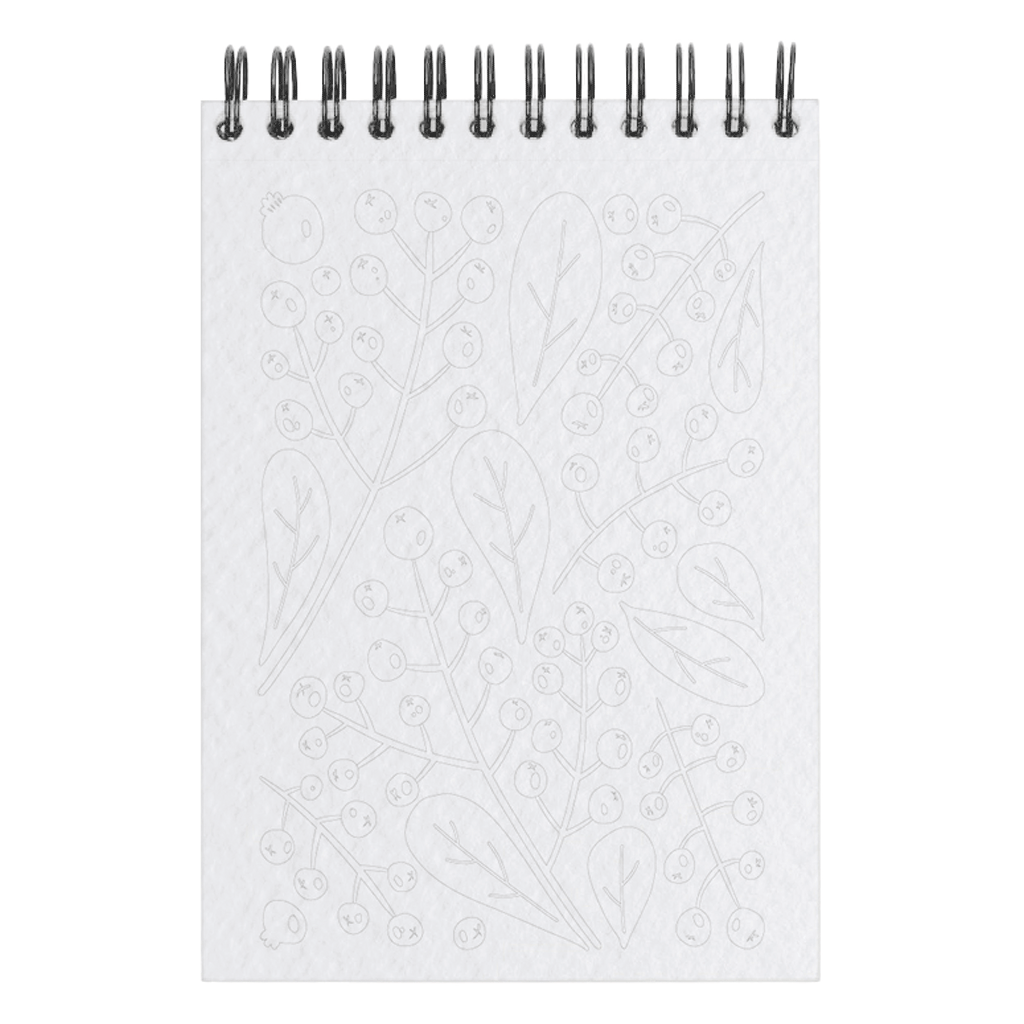 Malebok / Fargeleggingsbok A6 - Floral