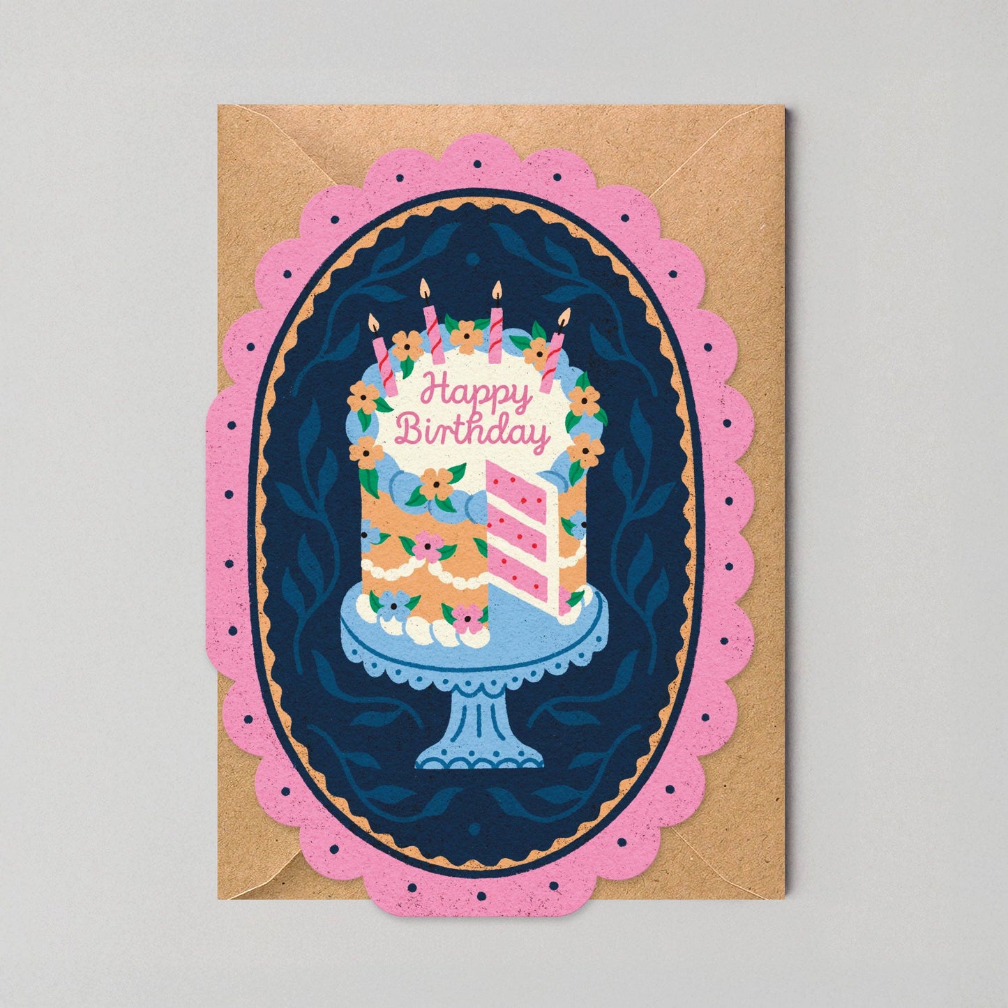 Bursdagskort - Kake
