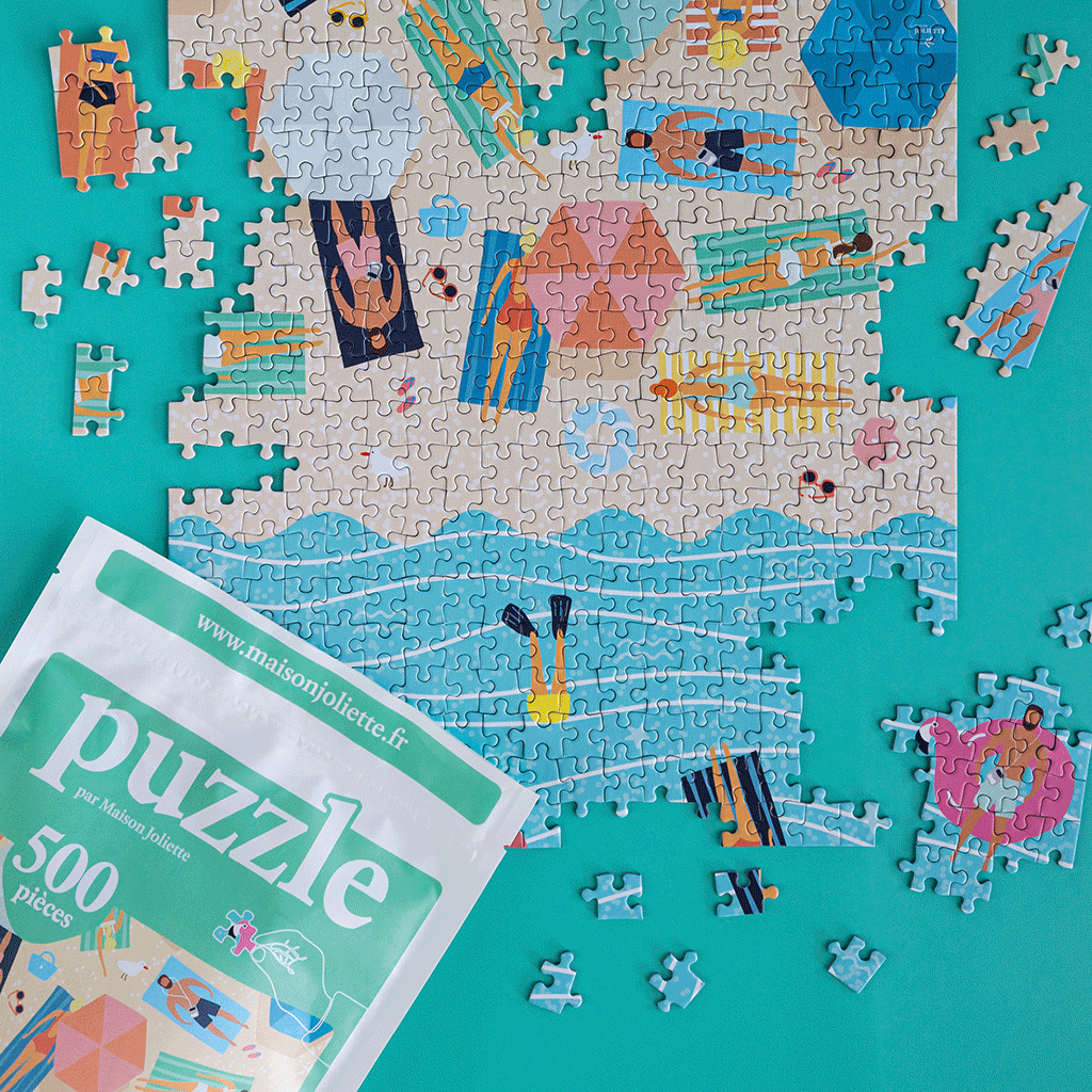 Puslespill 500 brikker – Strandliv
