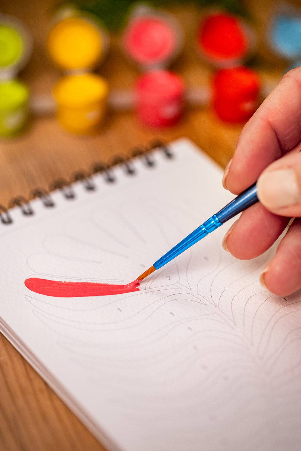 Mal etter tall – Blomstrende buer | Paint by Numbers