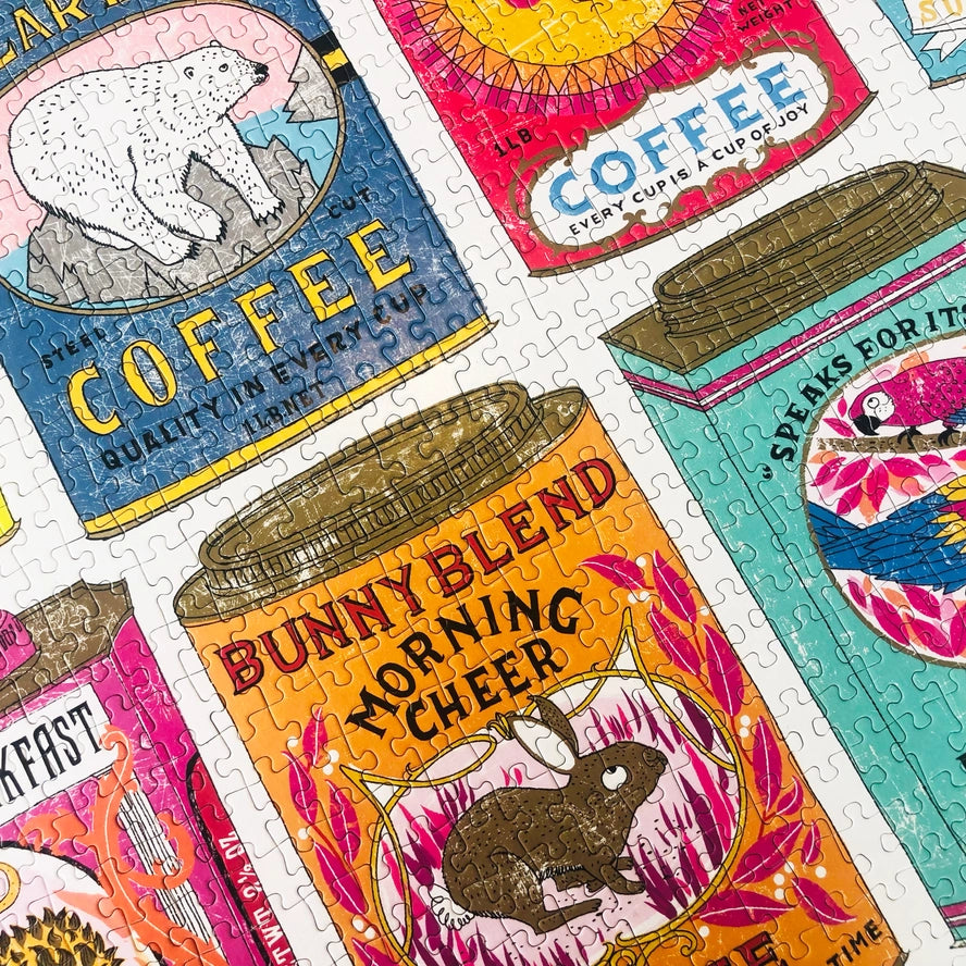 Puslespill 1000 brikker – Vintage Tea & Coffee Tins