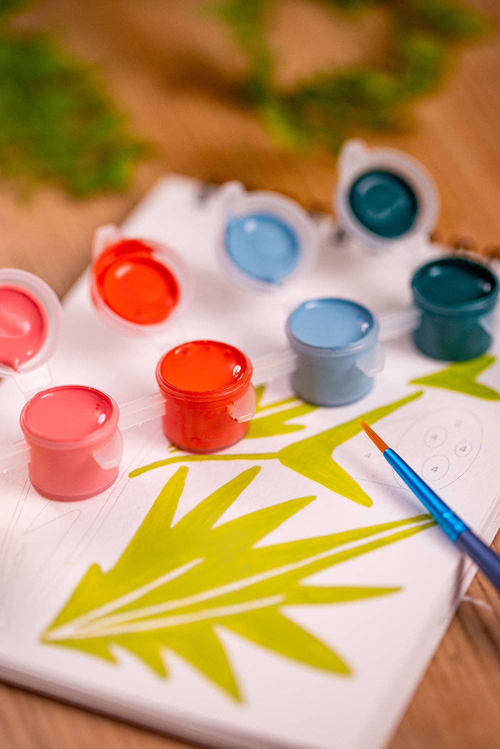 Mal etter tall – Blomstrende buer | Paint by Numbers