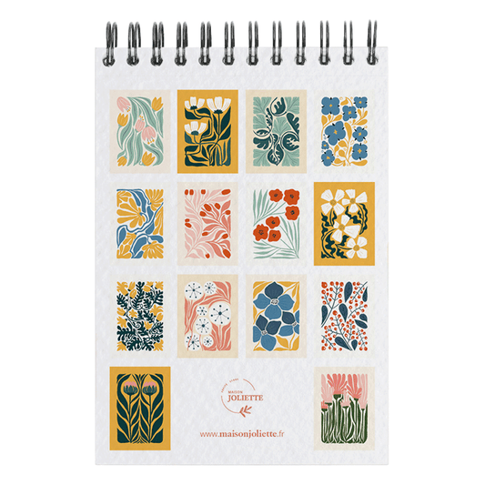 Malebok / Fargeleggingsbok A6 - Floral