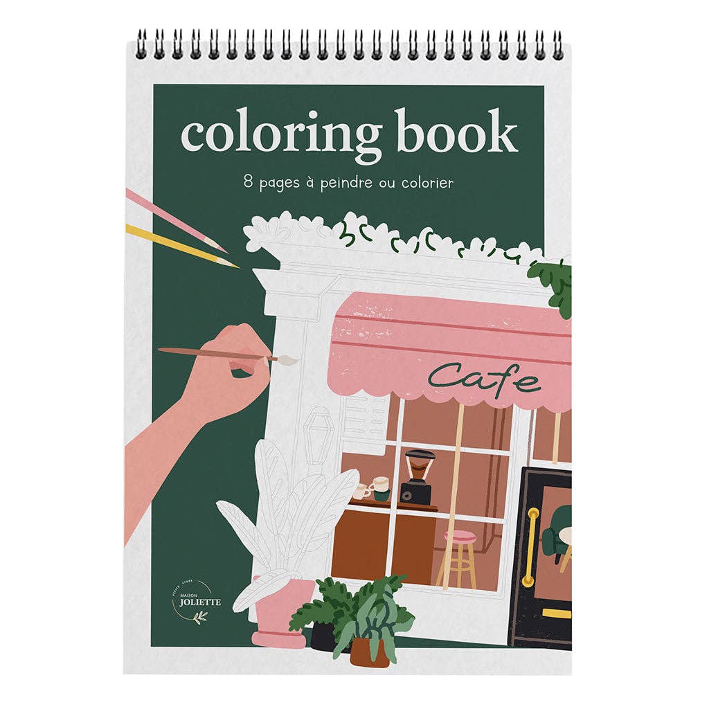 Malebok / Fargeleggingsbok A4 - Shops