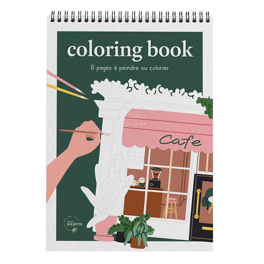 Malebok / Fargeleggingsbok A4 - Shops