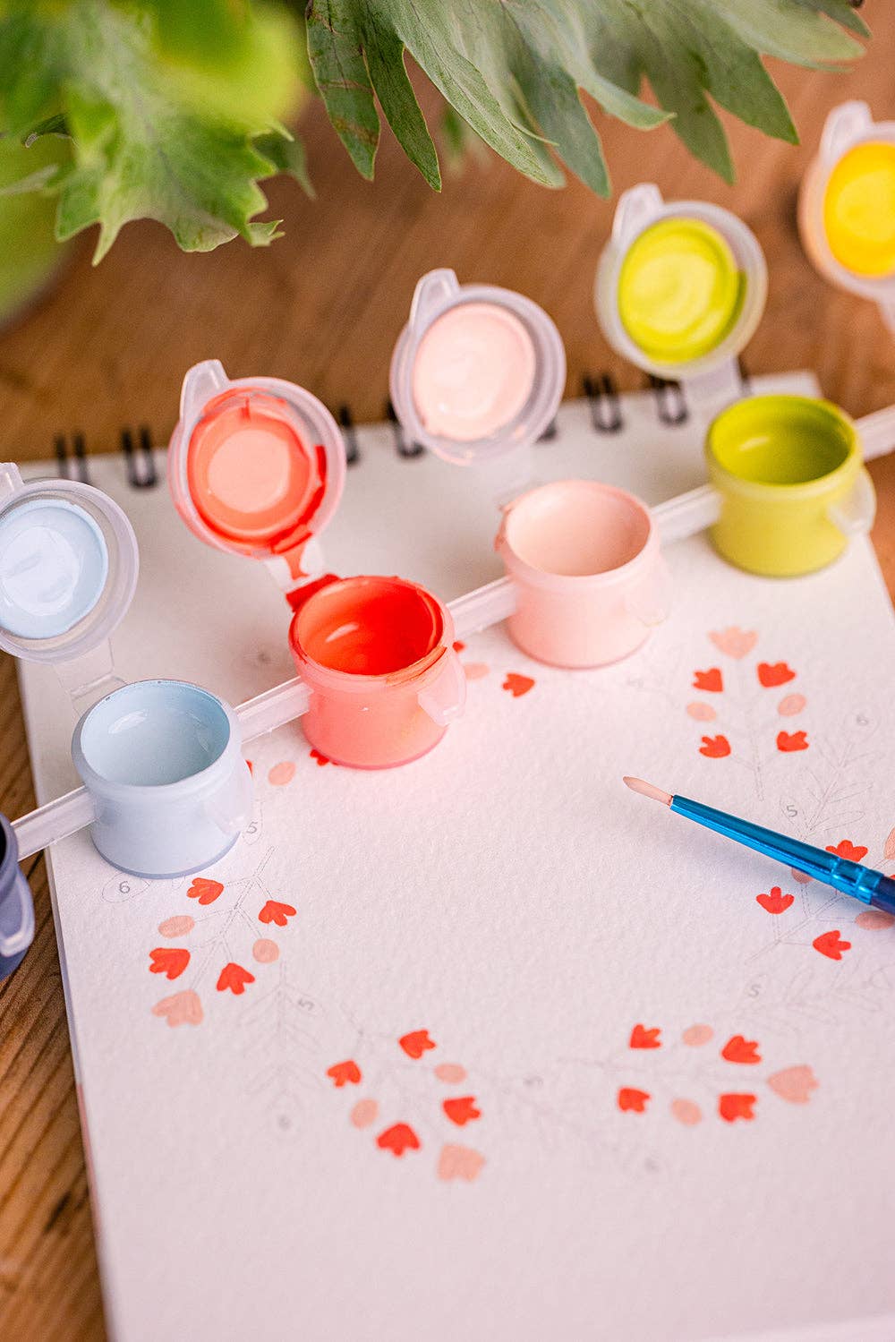 Mal etter tall - Blomstekranser | Paint by Numbers
