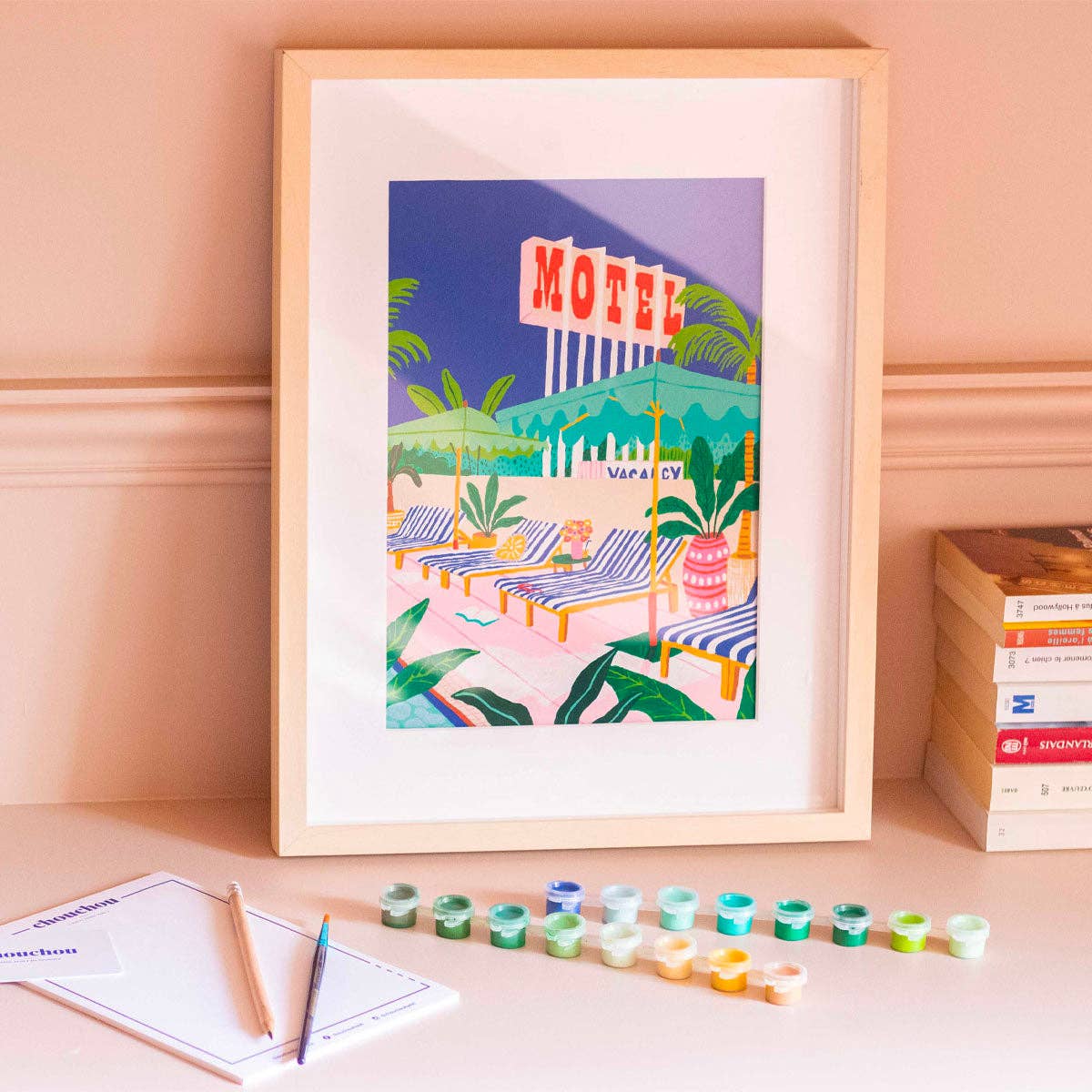 Mal etter tall - The Motel Pool | Paint by Numbers